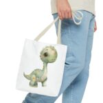 Cute Dinosaur Tote Bag, Whimsical Eco-Friendly Shopping Bag, Kid's Gift, Birthday Decor, Fun Daily Use - Image 15