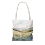 Serene Landscape Tote Bag, Nature Lover's Shopping Bag, Eco-Friendly Gift, Daily Use Handbag, Boho Style Tote - Image 10