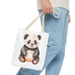 Adorable Panda Tote Bag, Cute Tote for Shopping, Beach, Gifts, Animal Lover Accessories, Eco-Friendly Reusable Bag - Image 15
