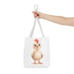 Cute Chicken Tote Bag, Farmer's Market Bag, Animal Lover Gift, Eco-Friendly Shopping Bag, Easter Gift, Chick Design Tote - Image 12