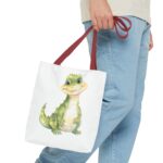 Cute Dinosaur Tote Bag | Eco-Friendly Shopping, Kids' Gift, Beach Bag, Animal Lover, Whimsical Art - Image 7