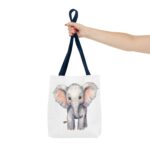 Cute Elephant Tote Bag, Eco-Friendly Bag, Animal Lover Gift, Baby Shower Present, Grocery Tote, AOP Design - Image 20
