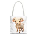 Adorable Sheep Tote Bag - Cute Animal Design, Perfect for Everyday Use, Gift for Animal Lovers, Eco-Friendly Shopping, Stylish Storage - Image 9