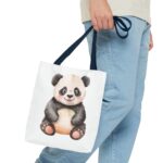 Adorable Panda Tote Bag, Cute Tote for Shopping, Beach, Gifts, Animal Lover Accessories, Eco-Friendly Reusable Bag - Image 19