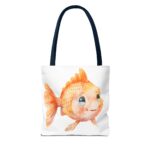 Whimsical Goldfish Tote Bag - Cute Fish Bag, Beach Tote, Eco-Friendly Shopping Bag, Fish Lover Gift, Fun Canvas Bag - Image 18