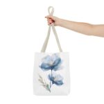 Floral Tote Bag, AOP, Boho Chic, Everyday Carry, Gift for Her, Shopping Bag, Beach Bag, Mother's Day, Spring Style, Eco-Friendly - Image 16