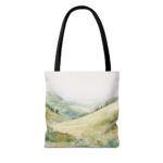 Serene Landscape Tote Bag - Eco-Friendly Canvas, Reusable Shopping Bag, Gift for Nature Lovers, Stylish Travel Accessory, Perfect for [...] - Image 2