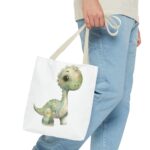 Adorable Dinosaur Tote Bag - Cute Dino AOP, Eco-Friendly Shopping, Kids' Gift, Everyday Use, Animal Lover Accessory - Image 15