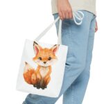 Adorable Fox Tote Bag - Cute Animal Lover Gift, Eco-Friendly Shopping, Everyday Use, Kids and Adults, Birthday, Gifts - Image 11