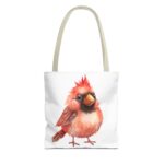 Cute Cardinal Tote Bag, Bird Lover Gift, Reusable Shopping Bag, Floral Design, Nature Enthusiast Decor, Earth Day Accessory - Image 13