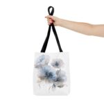 Elegant Floral Tote Bag, Summer Picnic Bag, Mother's Day Gift, Shopping Tote, Boho Style Bag, Eco-Friendly Carryall - Image 4