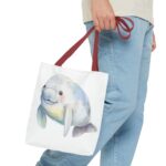 Cute Manatee Tote Bag, Eco-Friendly Shopping Bag, Beach Bag, Gift for Animal Lovers, Reusable Grocery Tote, Cute Pet Lover Accessory - Image 7