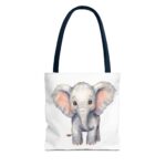 Cute Elephant Tote Bag, Eco-Friendly Bag, Animal Lover Gift, Baby Shower Present, Grocery Tote, AOP Design - Image 17
