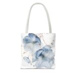 Blue Floral Tote Bag, Watercolor Flower Shopper, Eco-Friendly Carryall, Everyday Use, Gift for Her, Spring, Summer Essentials - Image 10