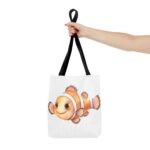 Adorable Clownfish Tote Bag, Cute Beach Bag, Fun Gift for Fish Lovers, Ocean-Themed, Lightweight Shopping Tote, Summer Accessory - Image 4
