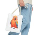 Colorful Parrot Tote Bag - Vibrant Beach Bag, Fun Shopping Tote, Gift for Bird Lovers, Eco-Friendly Accessory, Summer Vibes - Image 15
