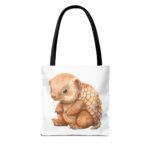 Adorable Pangolin Tote Bag, Cute Animal Bag, Eco-Friendly Shopping Tote, Gift for Animal Lovers, Beach Bag - Image 2