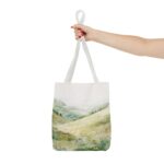 Serene Landscape Tote Bag - Eco-Friendly Canvas, Reusable Shopping Bag, Gift for Nature Lovers, Stylish Travel Accessory, Perfect for [...] - Image 12
