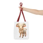 Adorable Sheep Tote Bag - Cute Animal Design, Perfect for Everyday Use, Gift for Animal Lovers, Eco-Friendly Shopping, Stylish Storage - Image 8