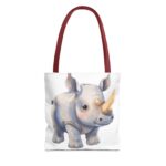 Adorable Rhino Tote Bag - Kid's Accessory, Eco-Friendly Gift, Animal Lover Tote, Fun For Birthdays, Everyday Carry - Image 5