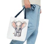 Cute Elephant Tote Bag, Eco-Friendly Bag, Animal Lover Gift, Baby Shower Present, Grocery Tote, AOP Design - Image 19