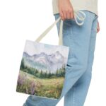 Mountain Landscape Tote Bag - Nature Lover Gift, Eco-Friendly Carryall, Travel Bag, Hiking Accessory, Boho Style - Image 15