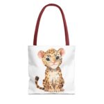 Cute Leopard Tote Bag, Stylish Shopping Bag, Animal Lover Gift, Eco-Friendly Tote, Kids' Accessories, Pet Carry Bag - Image 5