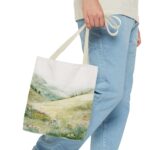 Serene Landscape Tote Bag - Eco-Friendly Canvas, Reusable Shopping Bag, Gift for Nature Lovers, Stylish Travel Accessory, Perfect for [...] - Image 15