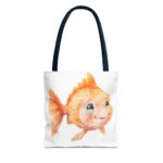 Whimsical Goldfish Tote Bag - Cute Fish Bag, Beach Tote, Eco-Friendly Shopping Bag, Fish Lover Gift, Fun Canvas Bag - Image 17