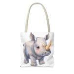 Adorable Rhino Tote Bag - Kid's Accessory, Eco-Friendly Gift, Animal Lover Tote, Fun For Birthdays, Everyday Carry - Image 14